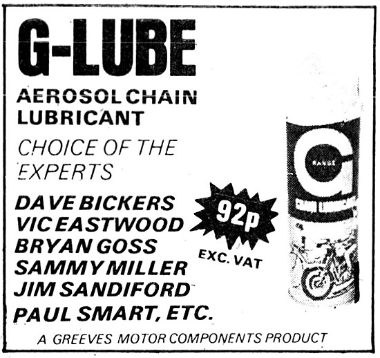 Greeves G-Lube Aerosol Chain Lubricant                           