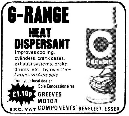 Greeves G-Range Heat Dispersant  Aerosol                         