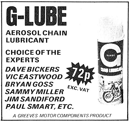 Greeves G-Lube Aerosol Chain Lubricant                           