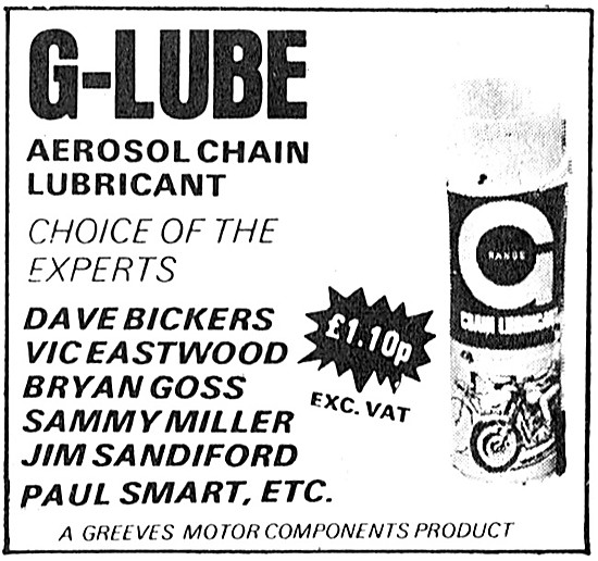 Greeves G-Lube Aerosol Chain Lubricant                           