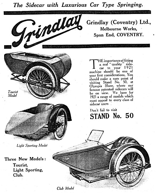 1920 Grindlay Tourist Sidecar                                    
