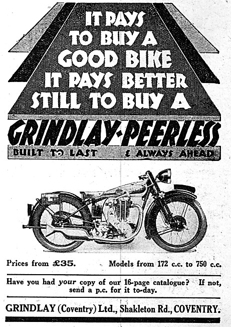 Grindlay-Peerless Motor Cycle                                    