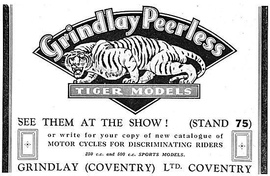 Grindlay Peerless Tiger Models 1931                              