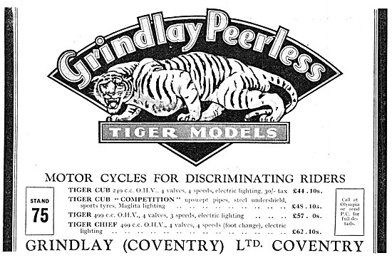 Grindlay Peerless Motorcycles                                    