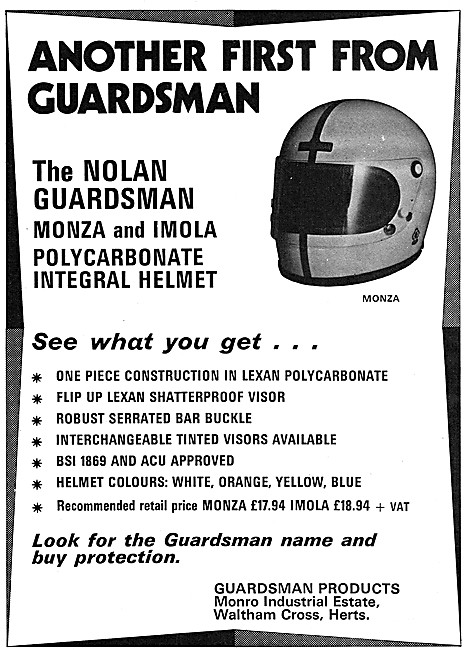 Guardsman Monza Motorcycle Helmet                                