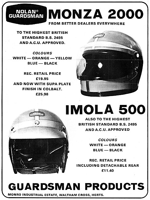 Guardsman Helmets - Guardsman Imola 500 Helmet                   