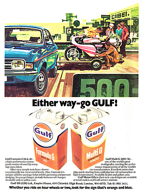 Gulf Oil - Gulf Formula G30 Oil - Gulf Multi G Oil               
