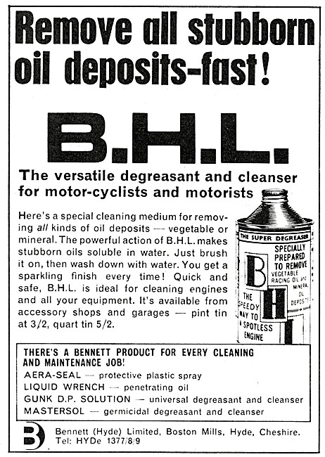 BHL Degreasant & Cleaner Fluid - B.H.L.Degreasant                