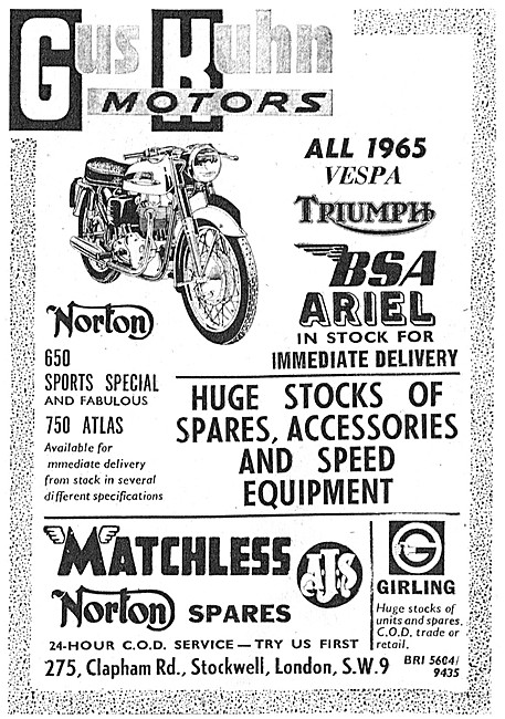 Gus Kuhn Motorcycle Sales & Parts Stockist                       