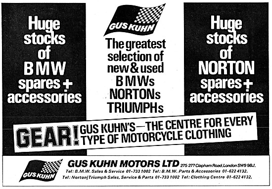 Gus Kuhn Motorcycle Parts & Accessories                          