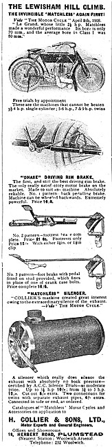 Collier Matchless Motor Cycle Accessories                        