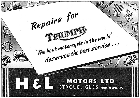 H & L Motors Motorcycle Sales & Service. Stroud, Glos.           