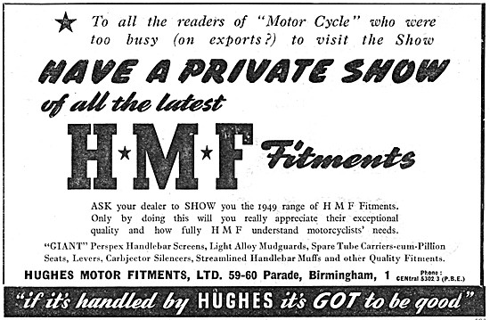 HMF Motor Cycle Accessories -HMF Fitments                        