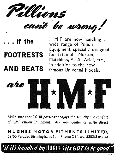 H.M.F. Motor Cycle Accessories                                   