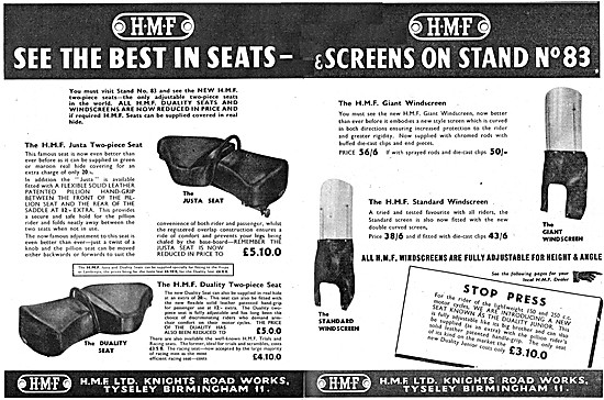HMF Motor Cycle Parts - HMF Motor Cycle Seats & Windscreens      