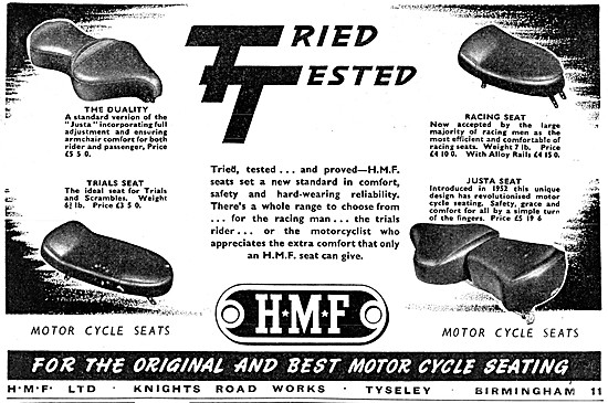 HMF Motor Cycle Seats                                            