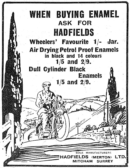 Hadfields Petrol Proof Enamel Paints                             