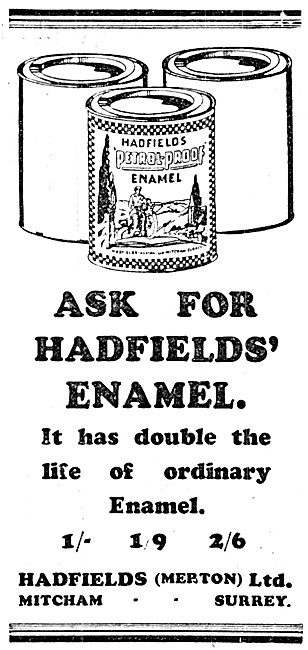 Hadfields Enamels                                                