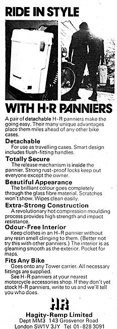 Hagity Remp Panniers & Top Boxes - H-R Panniers                  