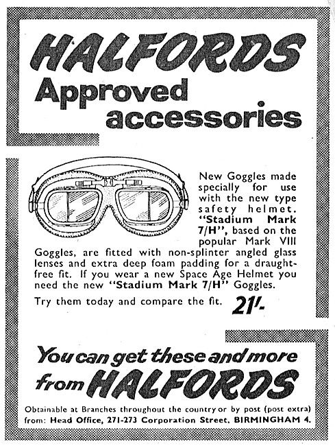 Halfords Motor Cycle Accessories - Stadium Goggles               