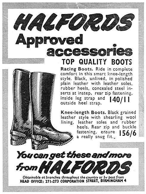 Halfords Motor Cycle Accessories - Motorcyclists Boots           