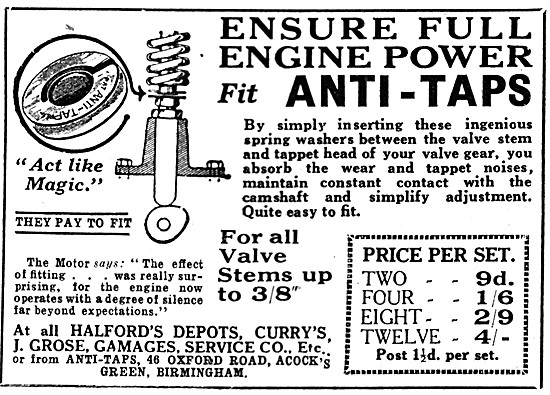 Halfords Valve Stem Anti-Taps Stockists                          