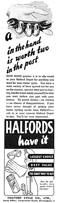 Halfords Motor Cycle Accessories                                 