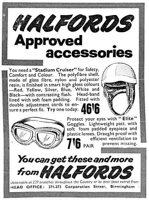 Halfords Motorcycle Accessories Elite Goggles                    