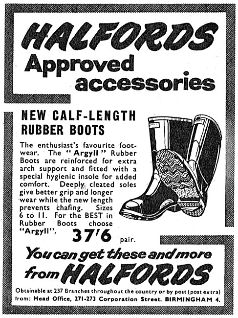 Halfords Motor Cycle Clothing - Rubber Boots                     