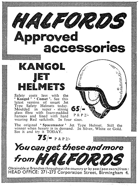 Halfords Kangol Jet Helmets                                      