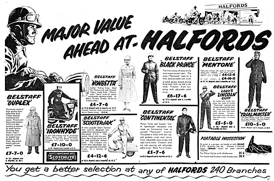 Halfords For Belstaff Motor Cycle Coats                          