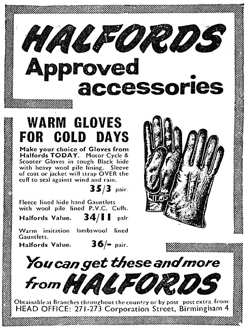 Halfords Motor Cycle Accessories - Gloves                        
