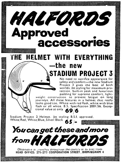 Halfords Motor Cycle Accessories - Stadium Project 3 Helmet      