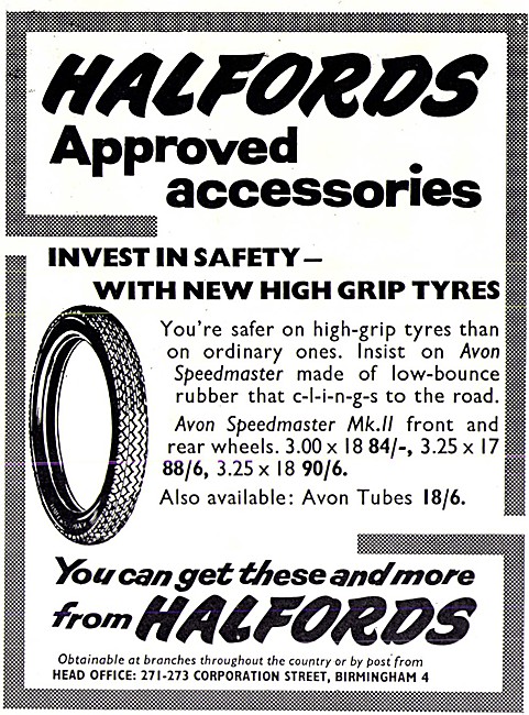 Halfords Motor Cycle Accessories - Tyres                         
