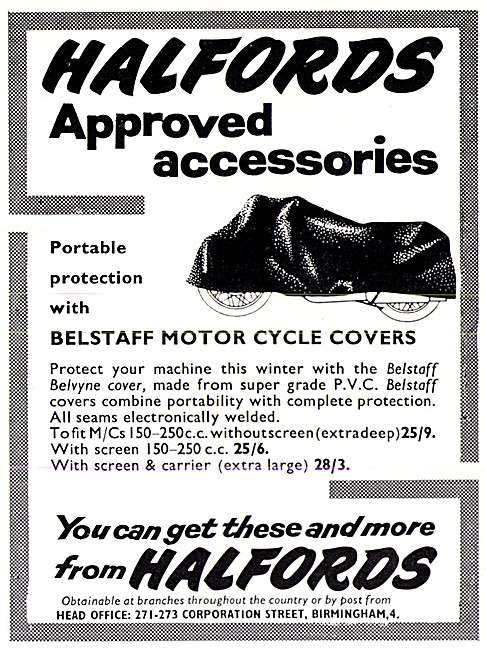Halfords Motor Cycle Accessories - Belstaff Motor Cycle Covers   