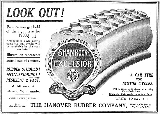 Hanover Rubber. Shamrock-Excelsior Tyres                         