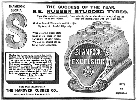 Hanover Rubber Shamrock-Gloria Belts - Shamrock-Excelsior Tyres  