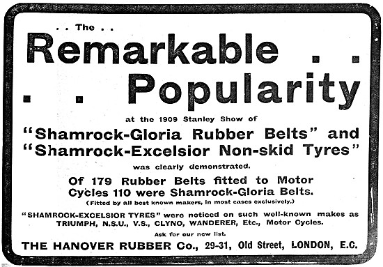 Hanover Rubber Shamrock-Gloria RuBelts - Shamrock-Excelsior Tyres