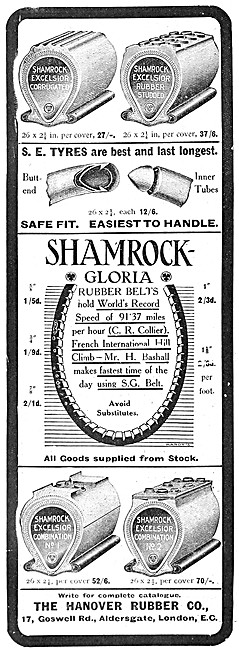 Hanover Rubber Shamrock-Gloria Belts - Shamrock-Excelsior Tyres  