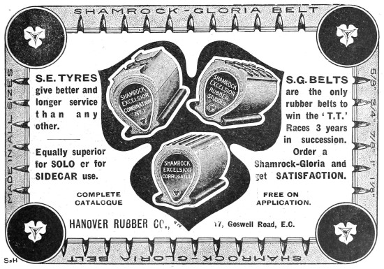 Hanover Rubber Shamrock-Gloria Belts - Shamrock-Excelsior Tyres  