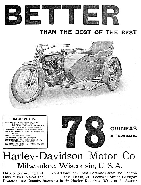 1014 Harley-Davidson Motor Cycle Combination                     