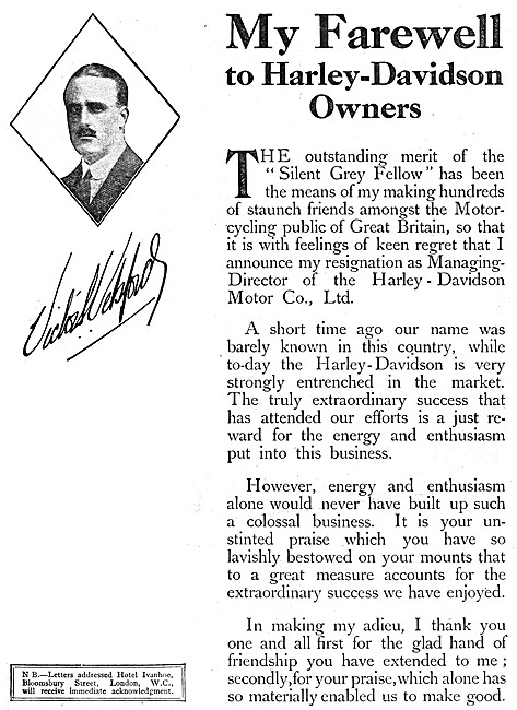 1916 Harley-Davidson Silent Grey Motor Cycles                    