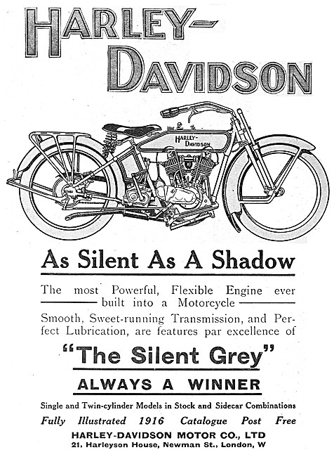1916 Silent Grey Harley-Davidson                                 