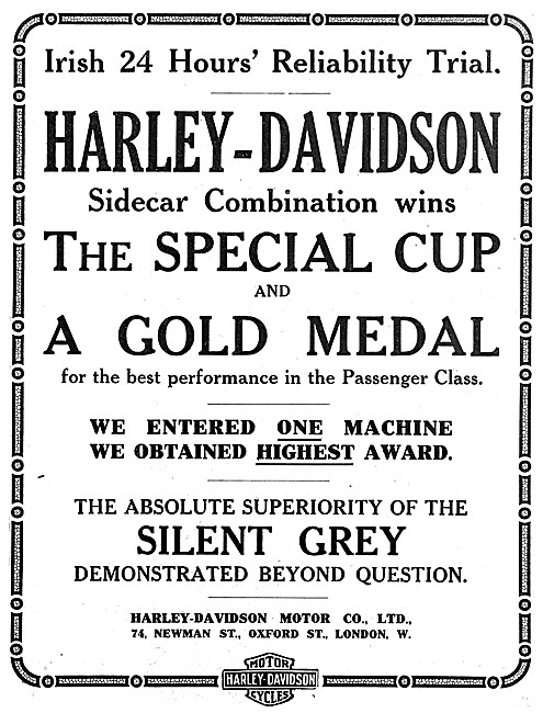 Harley-Davidson Motor Cycles 1916                                