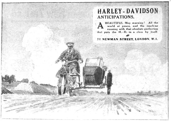 1918 Harley-Davidson Motor Cycles                                