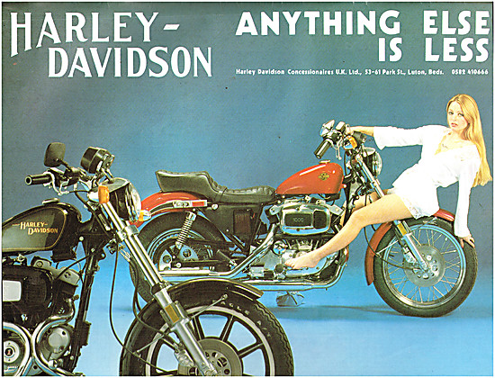 1980 Harley-Davidson Motor Cycles Advert                         