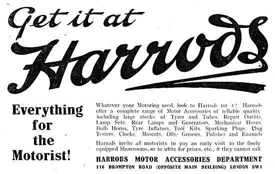 Harrods Motorcycle Parts & Accessories                           