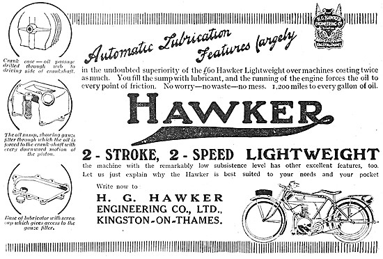 Hawker Motor Cycles - Hawker Two-Stroke, Two-Speed Lightweight   