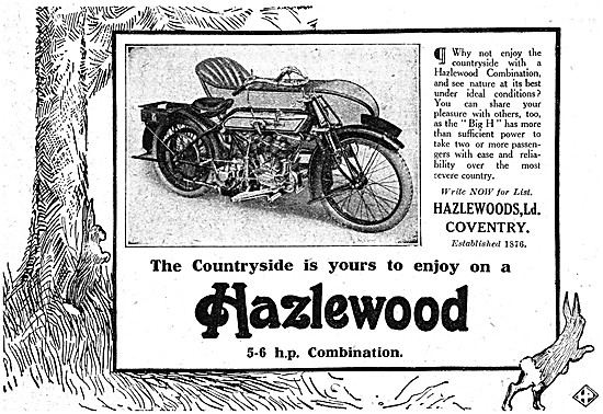Hazlewoods 5-6 hp Motor Cycle & Combination                      