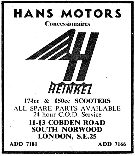 Heinkel Hans Motors                                              